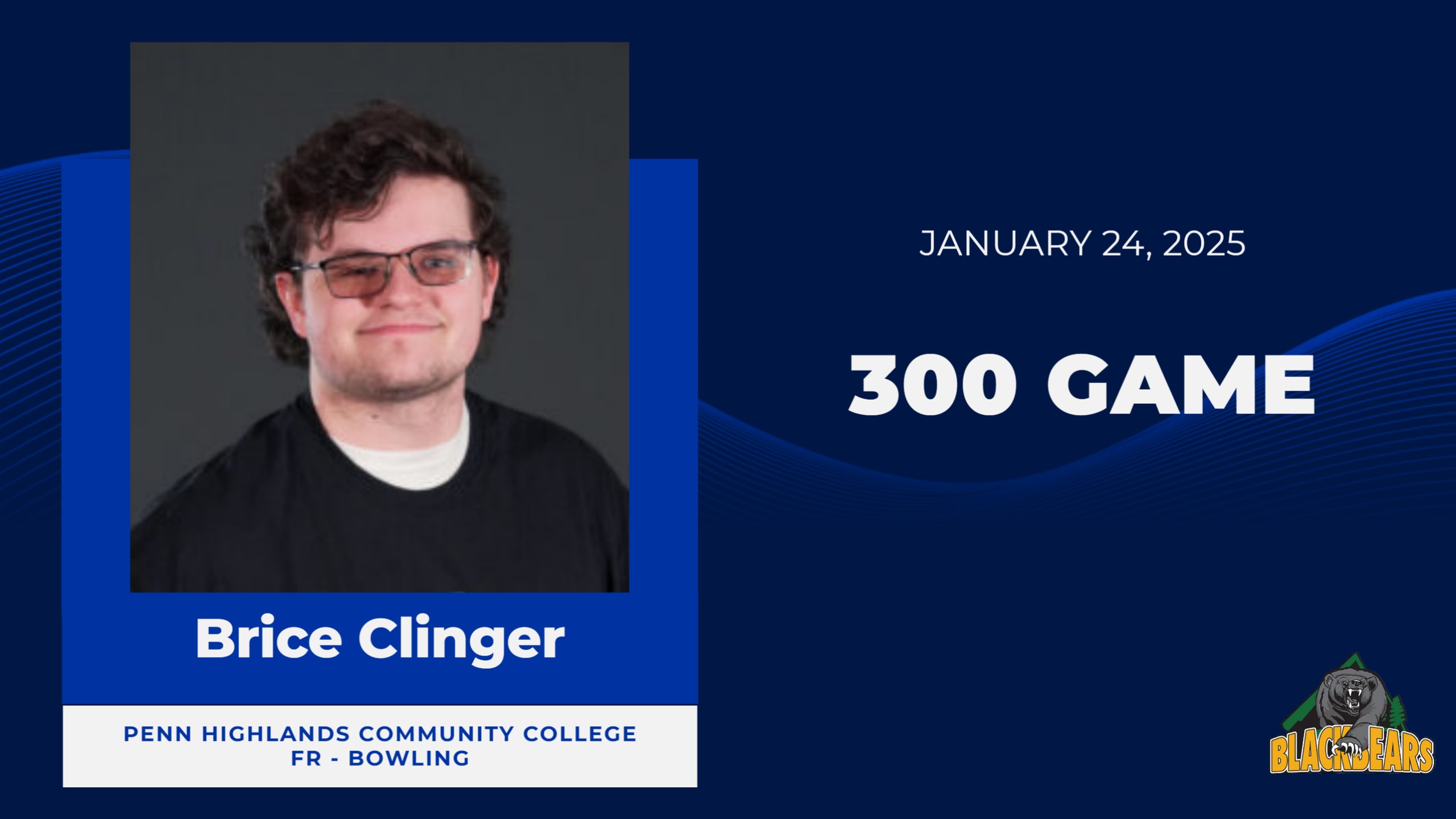 Penn Highlands Brice Clinger Perfect on the Lanes